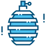 Grenade Bomb Hand War Weapon SVG Icon